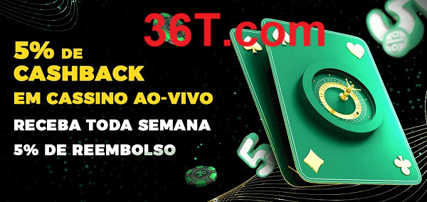 Promoções do cassino ao Vivo 36t